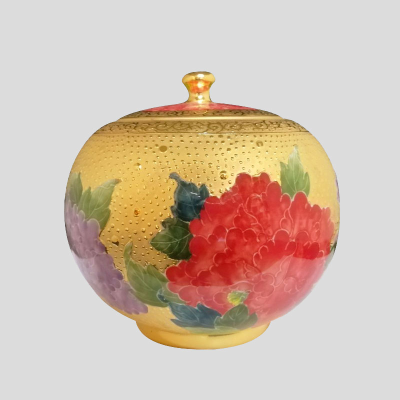 客製禮品 — 金牡丹聚寶茶甕