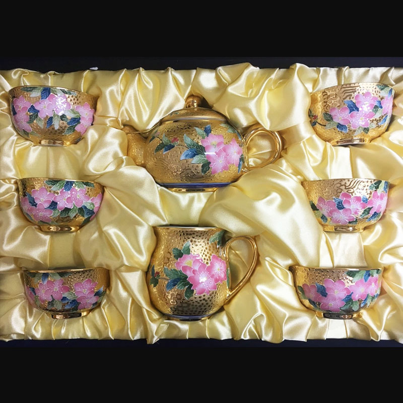 金桃花茶具