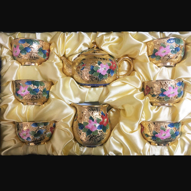金茶花茶具