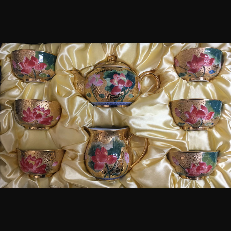 金荷花茶具